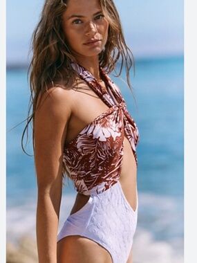 Free People free-est swimsuit Miley one piece Aloha combo Medium M